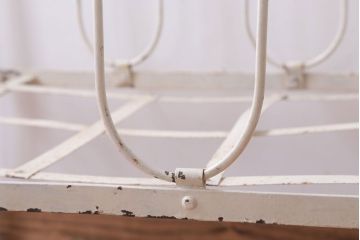 アンティーク家具　イギリスアンティーク　アイアン製フォールディングベビーベッド(2)