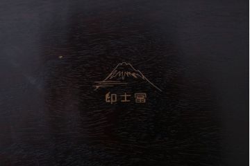 アンティーク雑貨　古民具・骨董　唐木材のシンプルなアンティーク巻き花台(3)