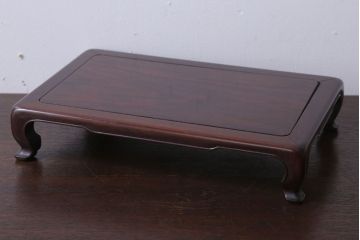 アンティーク雑貨　アンティーク　唐木材!古い花台(飾り台)