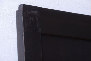 古民具・骨董　古い木味のアンティーク板戸1枚(建具)