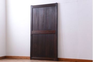 古民具・骨董　明治期　古い木味のアンティーク帯戸