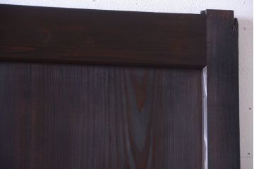 古民具・骨董　明治期　古い木味のアンティーク帯戸