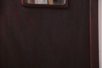 和製アンティーク　鏡付き!古い木製のドア(扉)