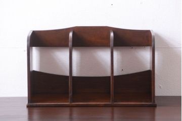 レトロ家具　昭和レトロ　古い木製のアンティーク本立て