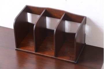 レトロ家具　昭和レトロ　古い木製のアンティーク本立て