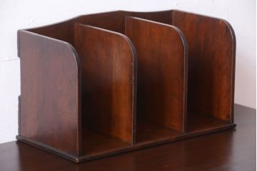 レトロ家具　昭和レトロ　古い木製のアンティーク本立て