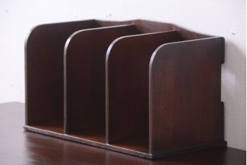 レトロ家具　昭和レトロ　古い木製のアンティーク本立て