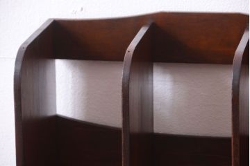 レトロ家具　昭和レトロ　古い木製のアンティーク本立て