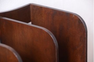 レトロ家具　昭和レトロ　古い木製のアンティーク本立て