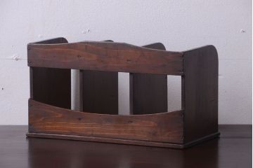 レトロ家具　昭和レトロ　古い木製のアンティーク本立て