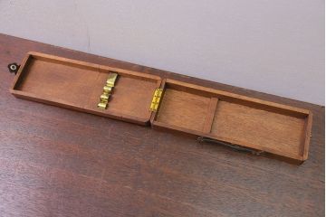 アンティーク雑貨　アンティーク　古い木製の小さな収納ケース(3)