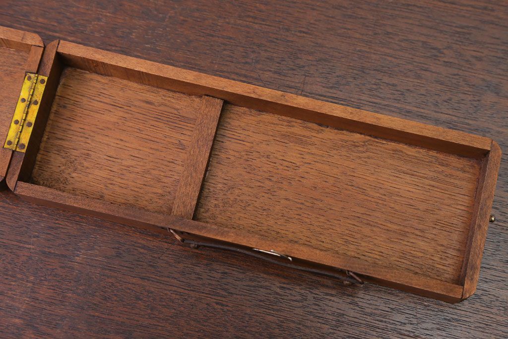 アンティーク雑貨　アンティーク　古い木製の小さな収納ケース(3)