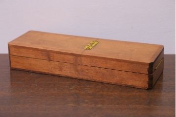アンティーク雑貨　アンティーク　古い木製の小さな収納ケース(3)