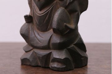 アンティーク雑貨　古民具・骨董　明治〜大正 木彫りの大黒様と恵比寿様の置き物(2)