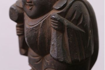 アンティーク雑貨　古民具・骨董　明治〜大正 木彫りの大黒様と恵比寿様の置き物(2)