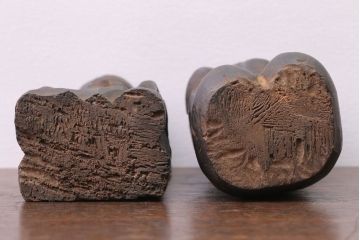 アンティーク雑貨　古民具・骨董　明治〜大正 木彫りの大黒様と恵比寿様の置き物(2)
