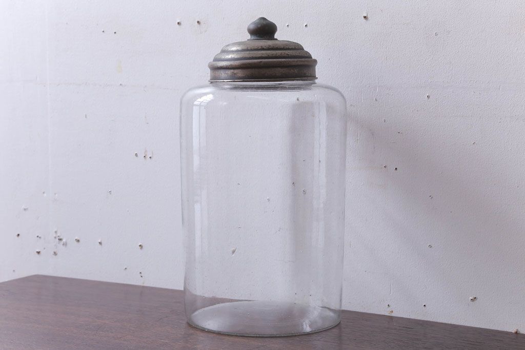 アンティーク　ガラス瓶　レトロ　蓋付き 公式】アンティーク家具ラフジュ工房商品詳細ページ昭和レトロ
