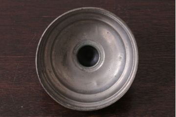 アンティーク雑貨　昭和レトロ　蓋付きのアンティークガラス瓶(ビン)(2)