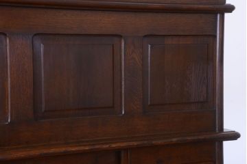 アンティーク家具　アンティーク　大正〜昭和初期　国産　ナラ材の上質な両袖机