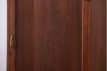 レトロ家具　昭和レトロ　古い木製の小ぶりなアンティーク収納棚(収納箱)