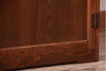 レトロ家具　昭和レトロ　古い木製の小ぶりなアンティーク収納棚(収納箱)