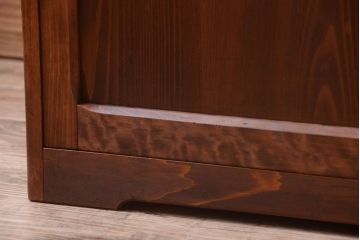 レトロ家具　昭和レトロ　古い木製の小ぶりなアンティーク収納棚(収納箱)