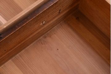 アンティーク家具　古民具・骨董　シンプルな丸金具の衣装箪笥ローボード(時代箪笥)(1)