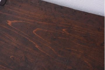 アンティーク家具　古民具・骨董　シンプルな丸金具の衣装箪笥ローボード(時代箪笥)(1)