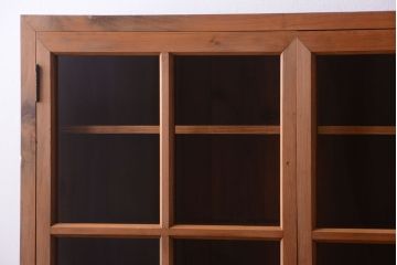 アンティーク家具　和製アンティーク　木味が美しい大ぶりな本箱(ブックケース)