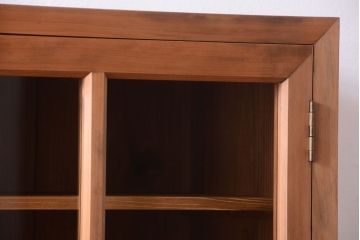 アンティーク家具　和製アンティーク　木味が美しい大ぶりな本箱(ブックケース)