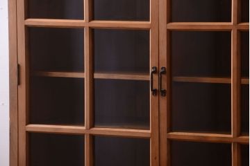 アンティーク家具　和製アンティーク　木味が美しい大ぶりな本箱(ブックケース)