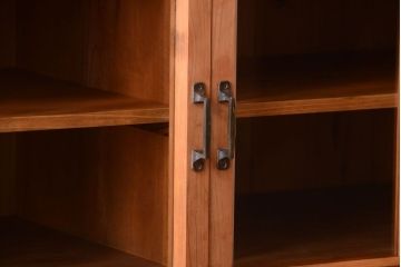 アンティーク家具　和製アンティーク　木味が美しい大ぶりな本箱(ブックケース)