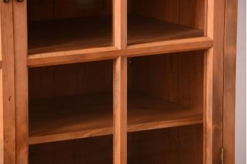 アンティーク家具　和製アンティーク　木味が美しい大ぶりな本箱(ブックケース)