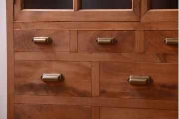 アンティーク家具　和製アンティーク　木味が美しい大ぶりな本箱(ブックケース)