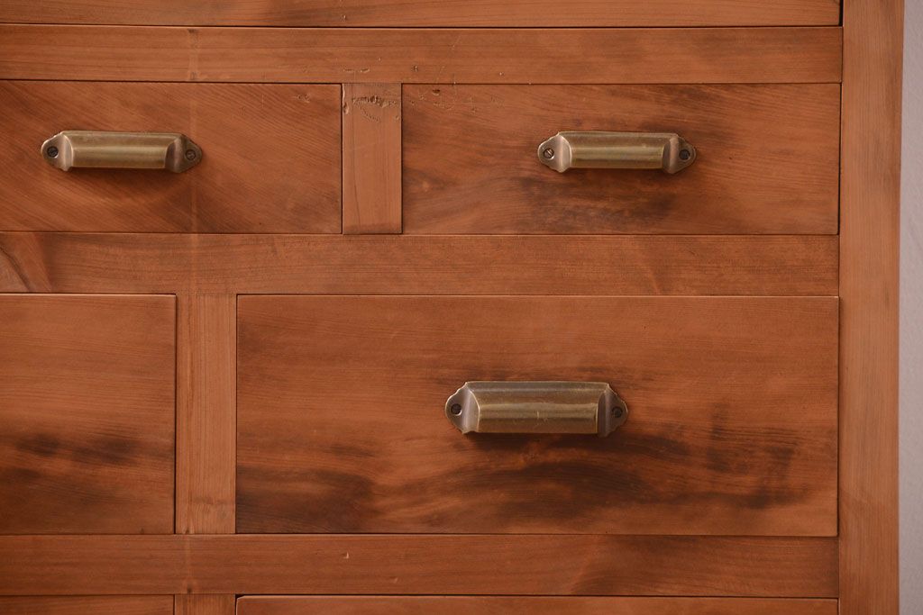 アンティーク家具　和製アンティーク　木味が美しい大ぶりな本箱(ブックケース)