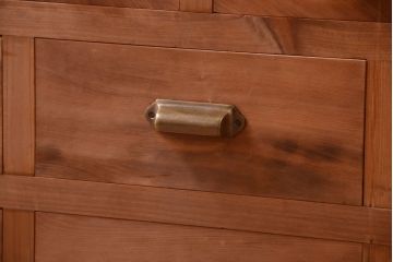 アンティーク家具　和製アンティーク　木味が美しい大ぶりな本箱(ブックケース)