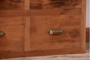 アンティーク家具　和製アンティーク　木味が美しい大ぶりな本箱(ブックケース)