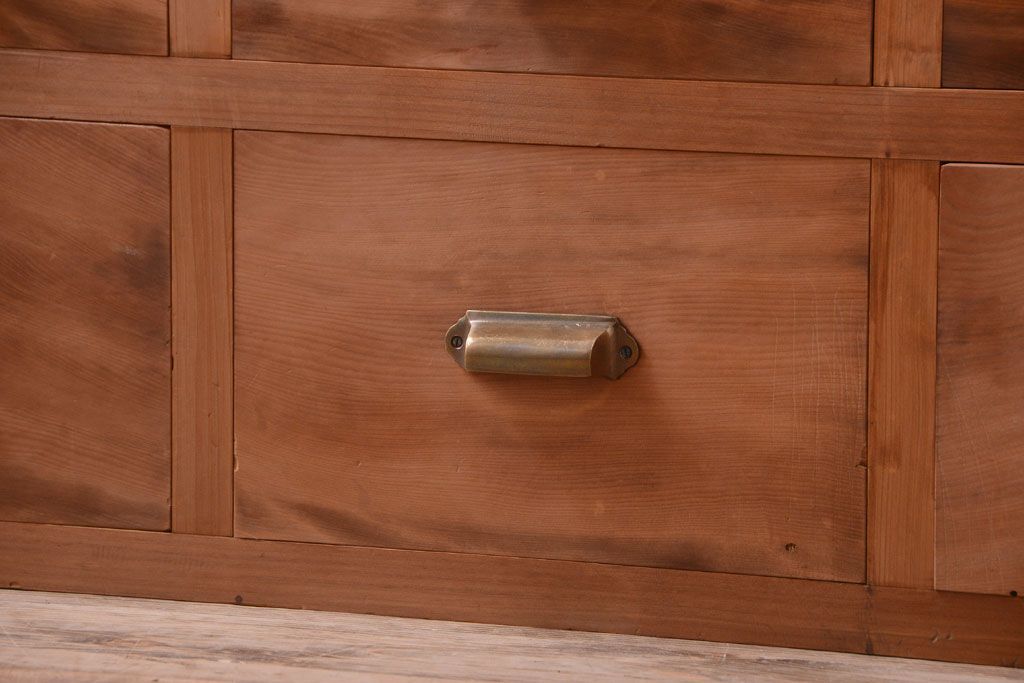 アンティーク家具　和製アンティーク　木味が美しい大ぶりな本箱(ブックケース)