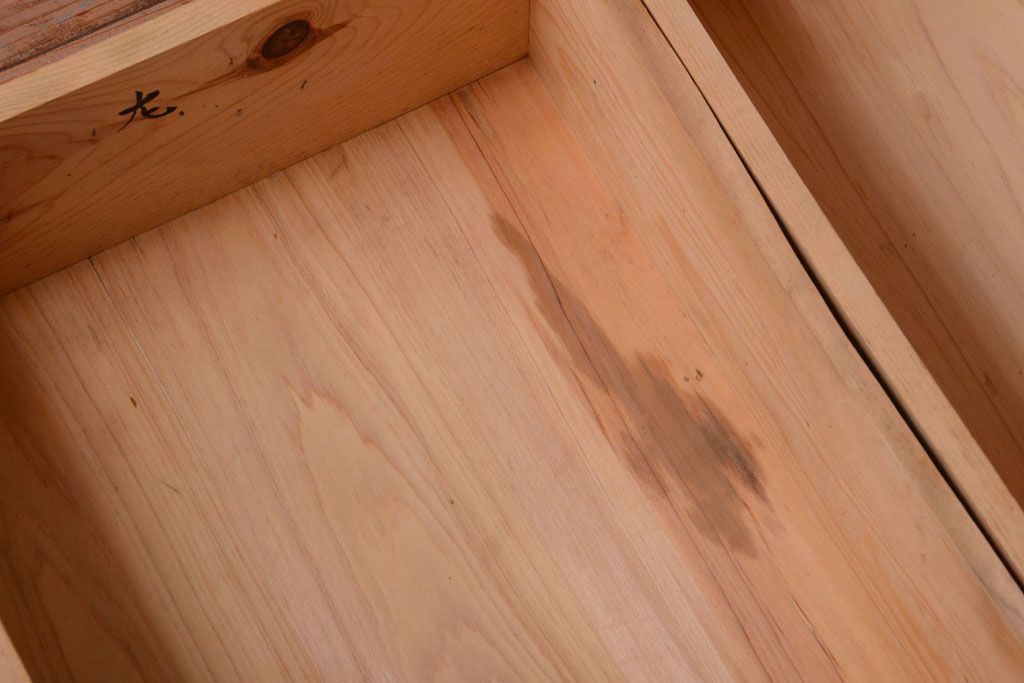 アンティーク家具　和製アンティーク　木味が美しい大ぶりな本箱(ブックケース)