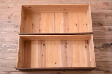 アンティーク家具　和製アンティーク　シンプルな桐箪笥ローボード(衣装箪笥)