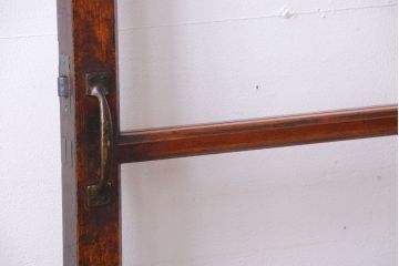 昭和レトロ　クリアガラス入り!古い木のドア(2)