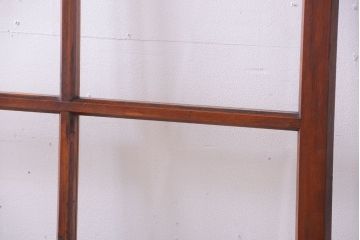 昭和レトロ　クリアガラス入り!古い木のドア(2)