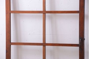 昭和レトロ　クリアガラス入り!古い木のドア(2)