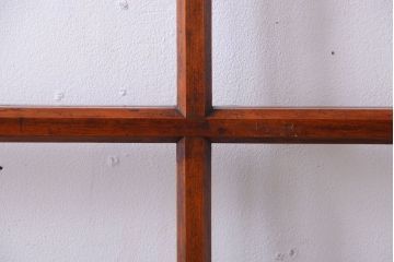 昭和レトロ　クリアガラス入り!古い木のドア(3)