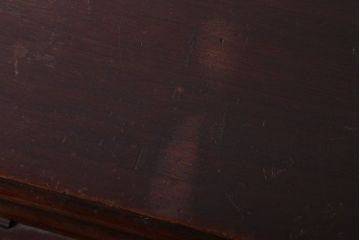 アンティーク家具　アンティーク　ストレートレッグの2杯引き出しシンガーミシンテーブル