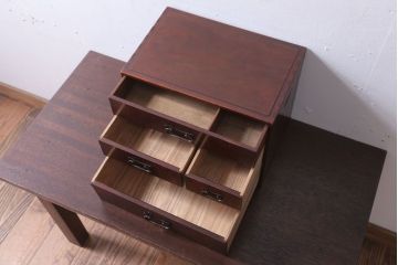 アンティーク家具　和製アンティーク　総桑材の高級小引き出し