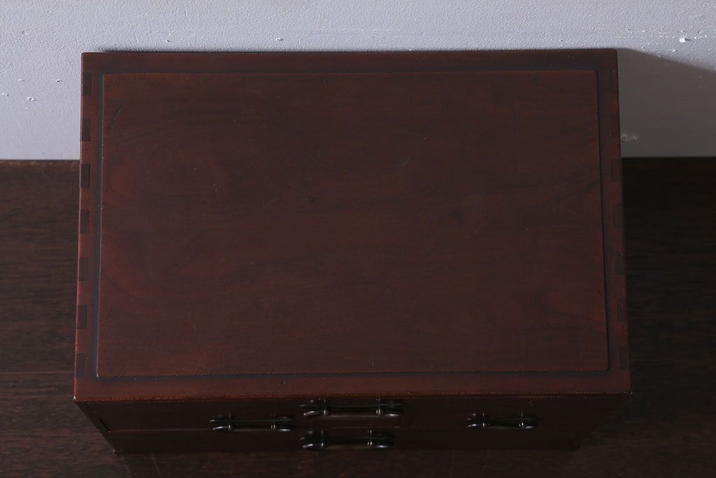 アンティーク家具　和製アンティーク　総桑材の高級小引き出し
