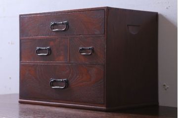 アンティーク家具　和製アンティーク　総桑材の高級小引き出し