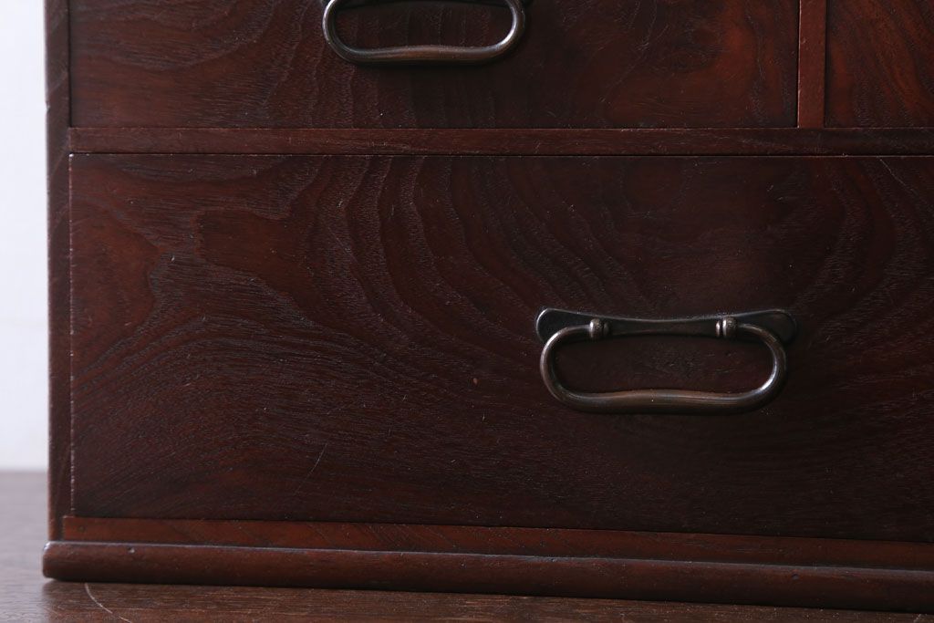 アンティーク家具　和製アンティーク　総桑材の高級小引き出し