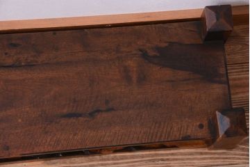 アンティーク雑貨　和製アンティーク　古い総黒柿製の置床(置き床)